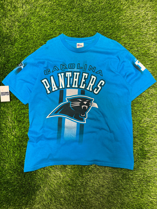 90s Carolina Panthers Pro Player Front/Back Vintage Tee (XL)