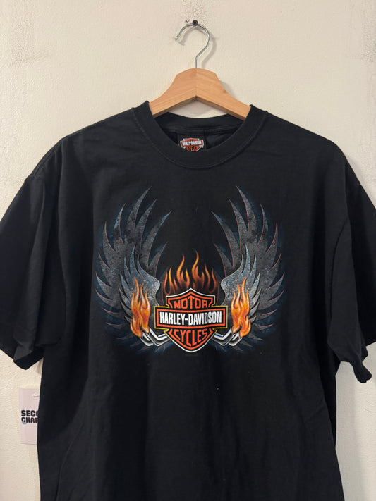 2008 Harley Davidson Bristol, VA Flames Tee (L)