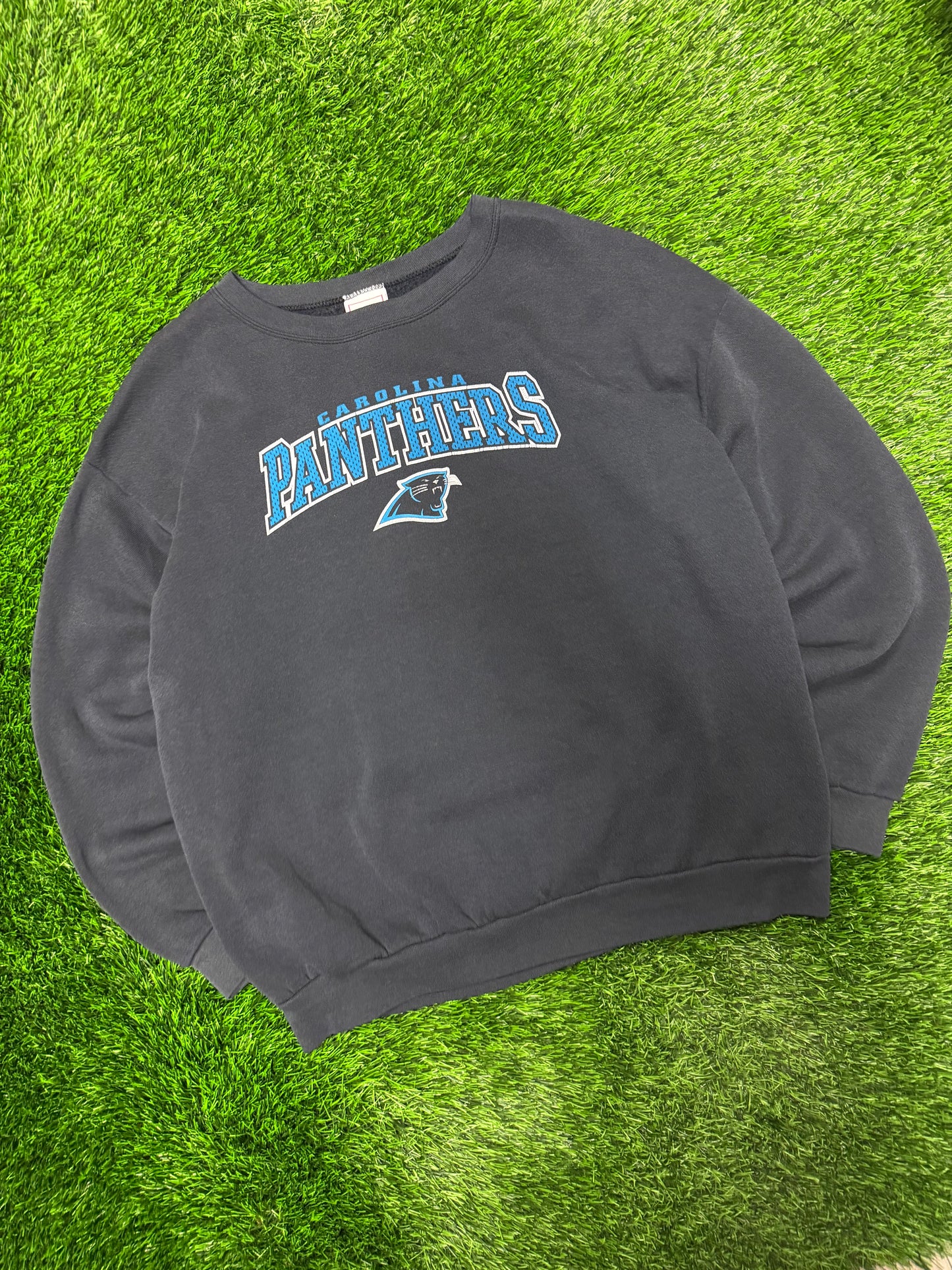 2002 Carolina Panthers Faded Vintage Crewneck (XL)