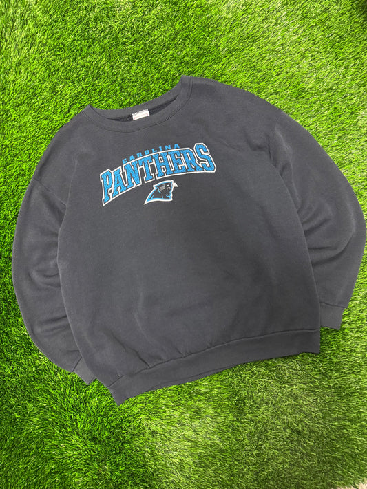 2002 Carolina Panthers Faded Vintage Crewneck (XL)