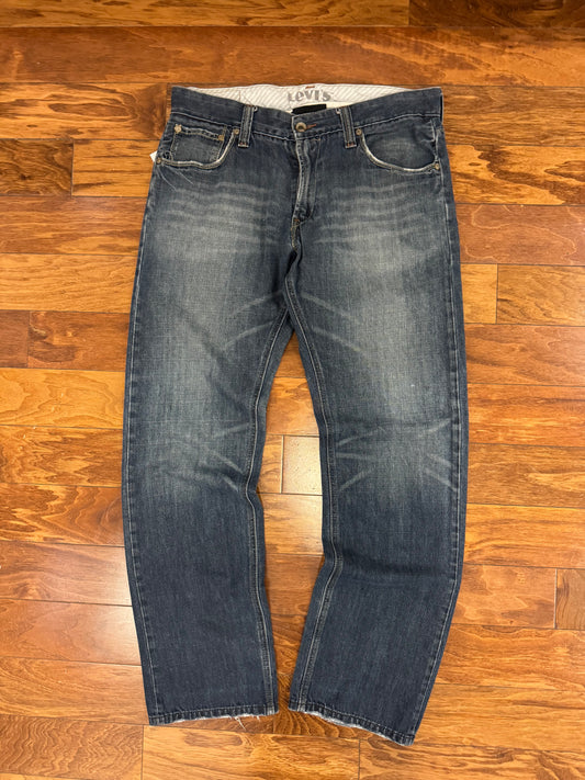 2007 Levi's Slim Straight Dark Wash Jeans (36 x 34)
