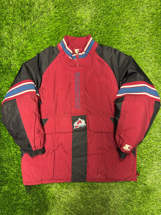 90s Colorado Avalanche Vintage NHL Starter Puffer Jacket (XL)