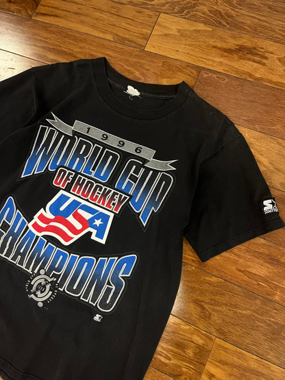 1996 World Cup of Hockey Vintage USA Starter Tee (M)