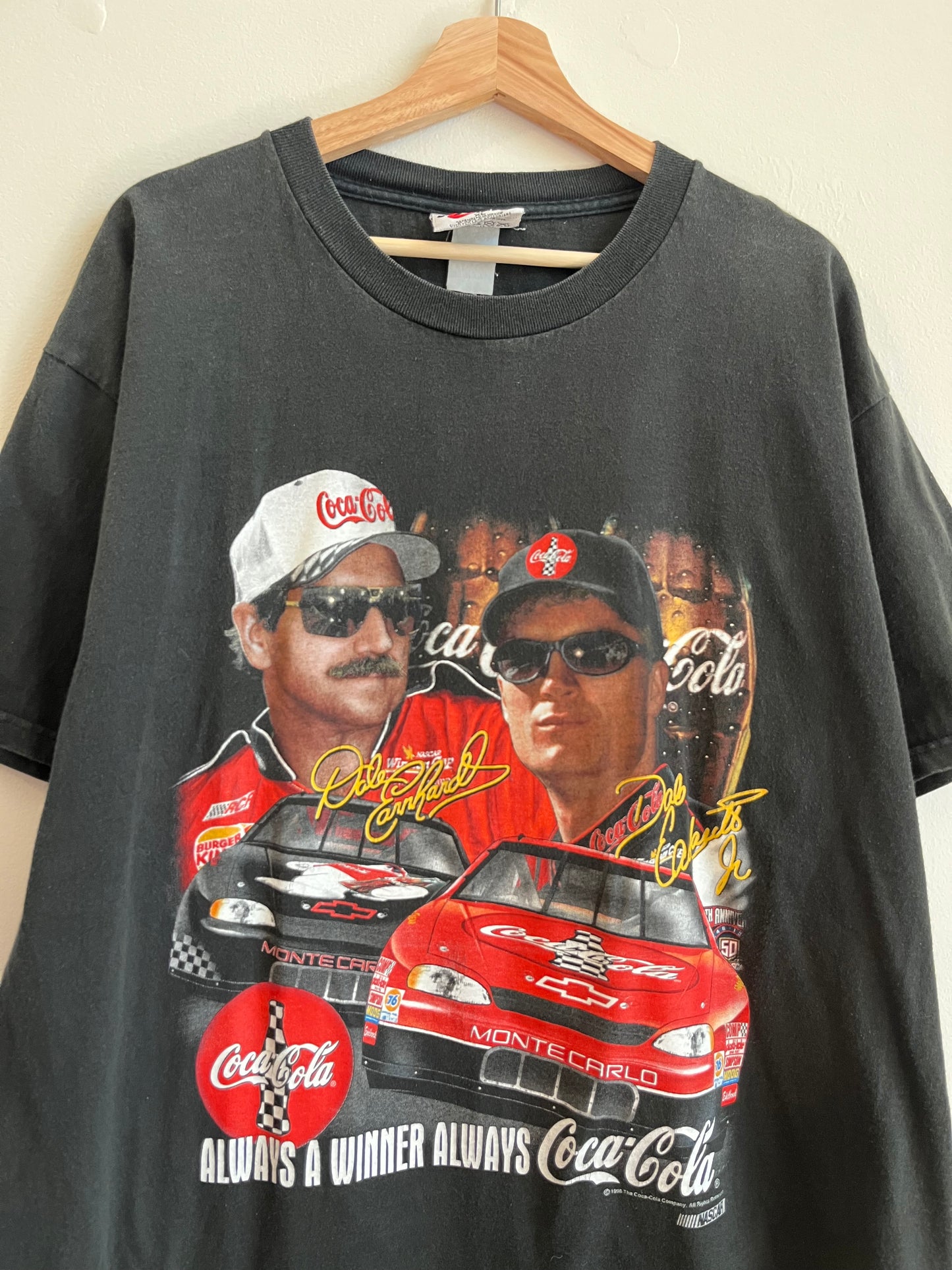 1996 Nascar Dale & Dale Jr Coke Tee (XL)