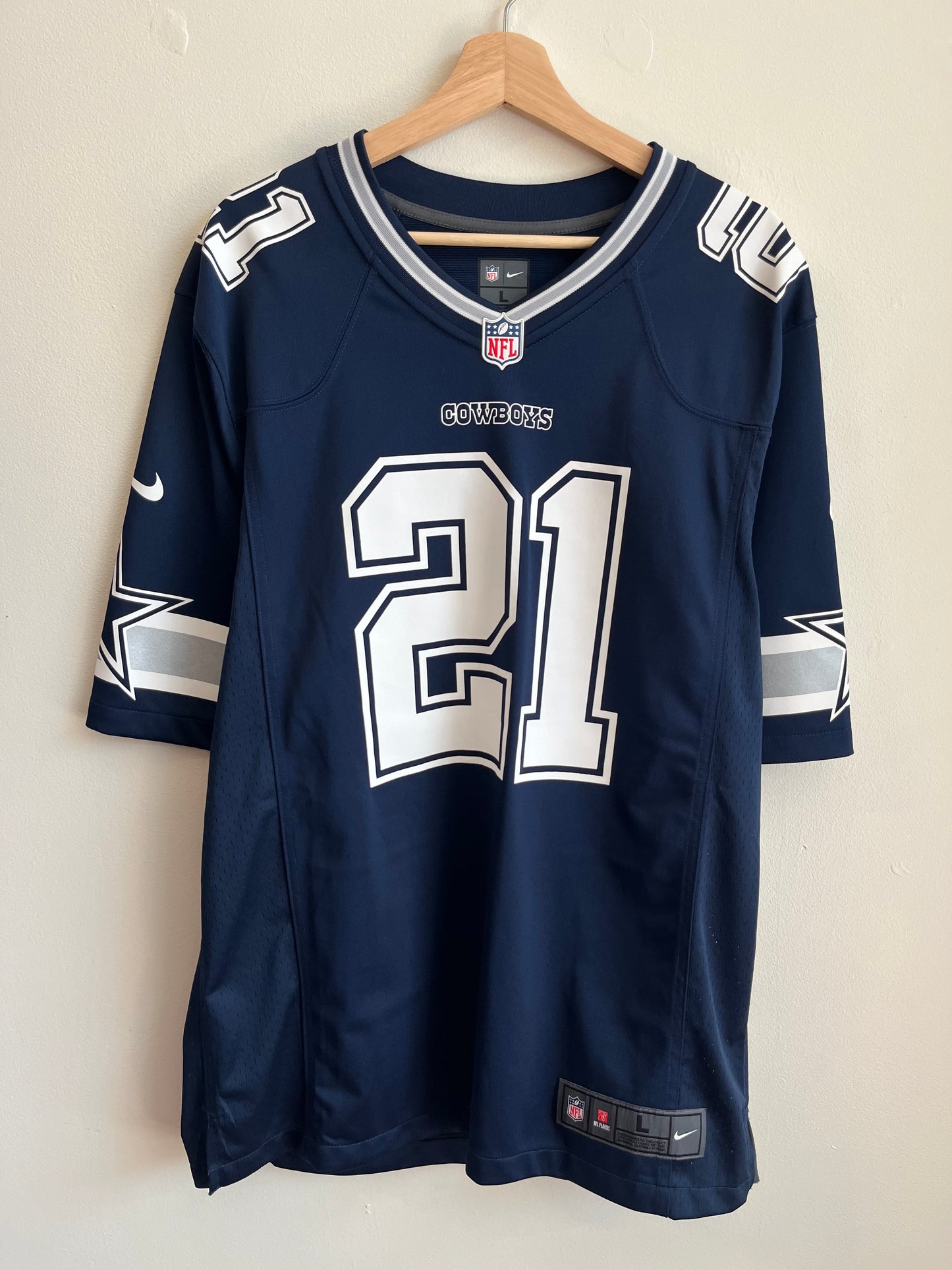 2017 Dallas Cowboys Ezekiel Elliot Nike Jersey (L)