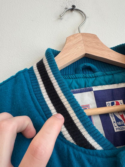 90s Charlotte Hornets Two Toned Logo 7 Varsity Jacket (L)