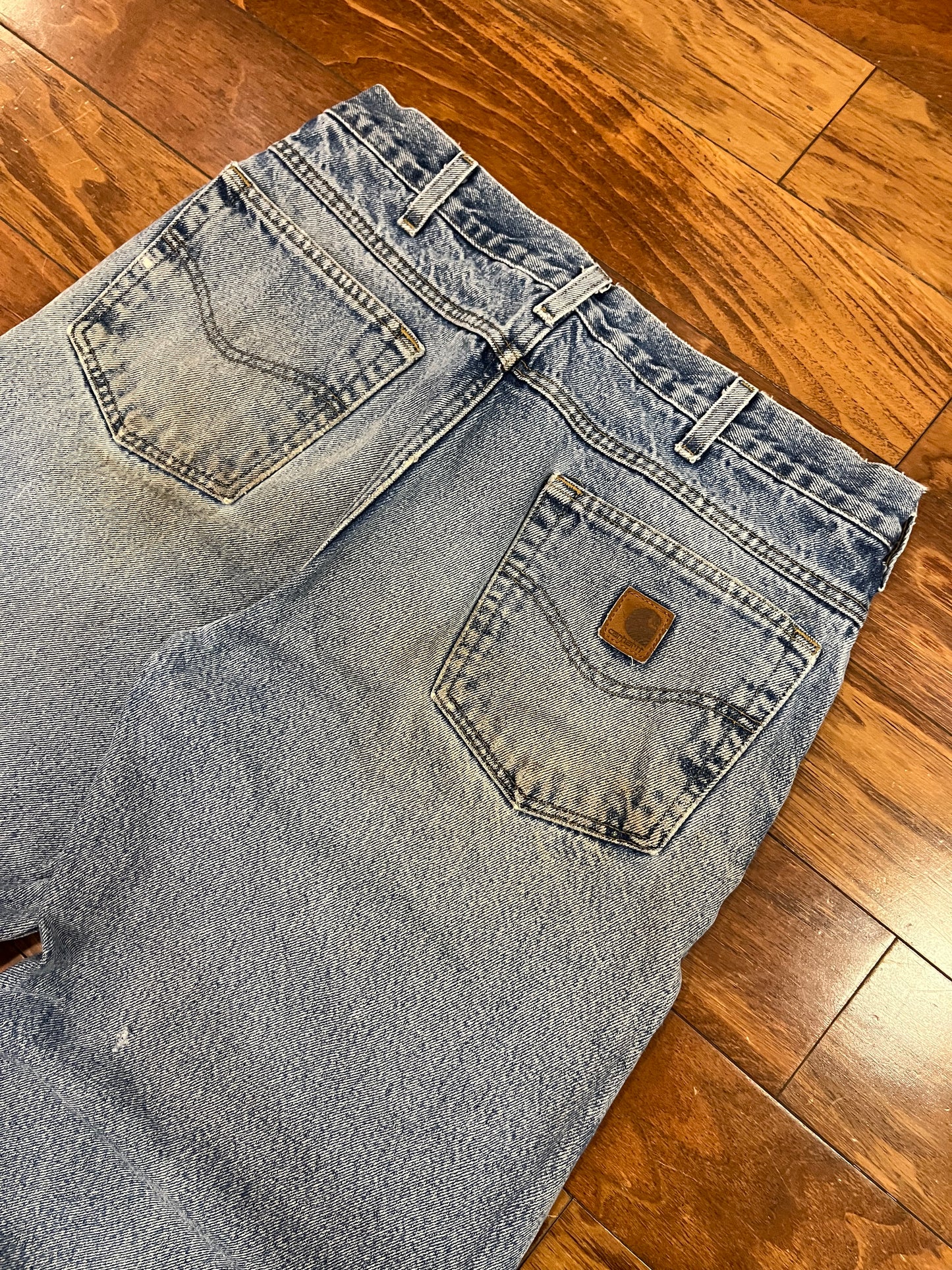 00s Carhartt Flannel Lined Jeans (34 x 32)