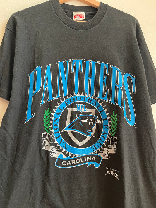 1993 Carolina Panthers Nutmeg Spell Out Tee (L)