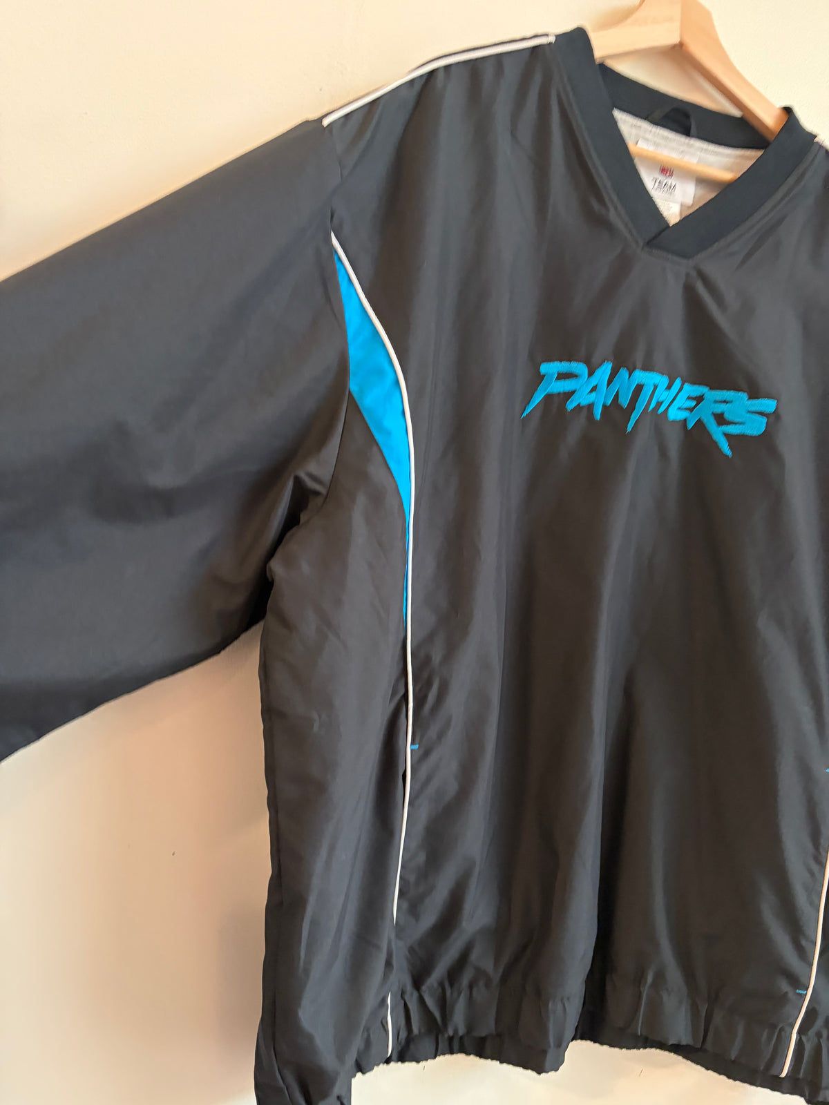 00s Carolina Panthers Cat Scratch NFL Team Windbreaker (XXL)