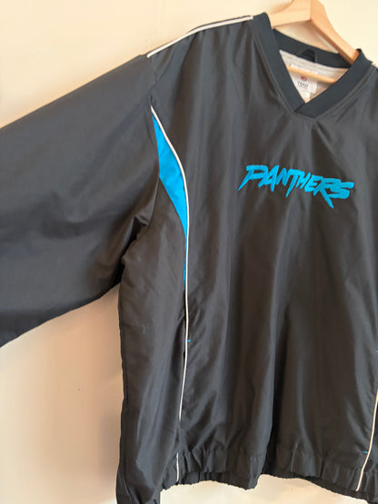 00s Carolina Panthers Cat Scratch NFL Team Windbreaker (XXL)
