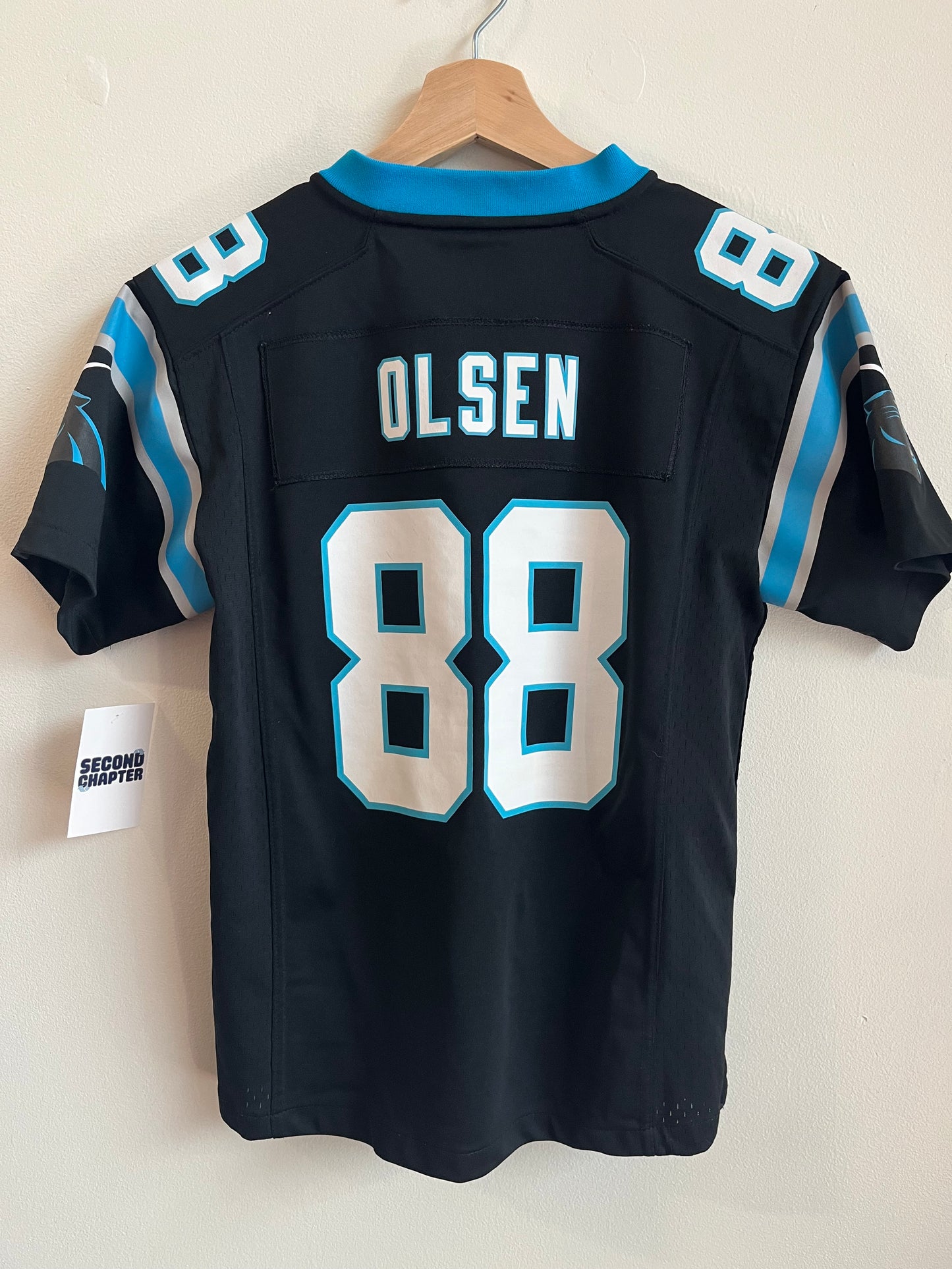2015 Carolina Panthers Greg Olsen Super Bowl 50 Jersey (Youth M)