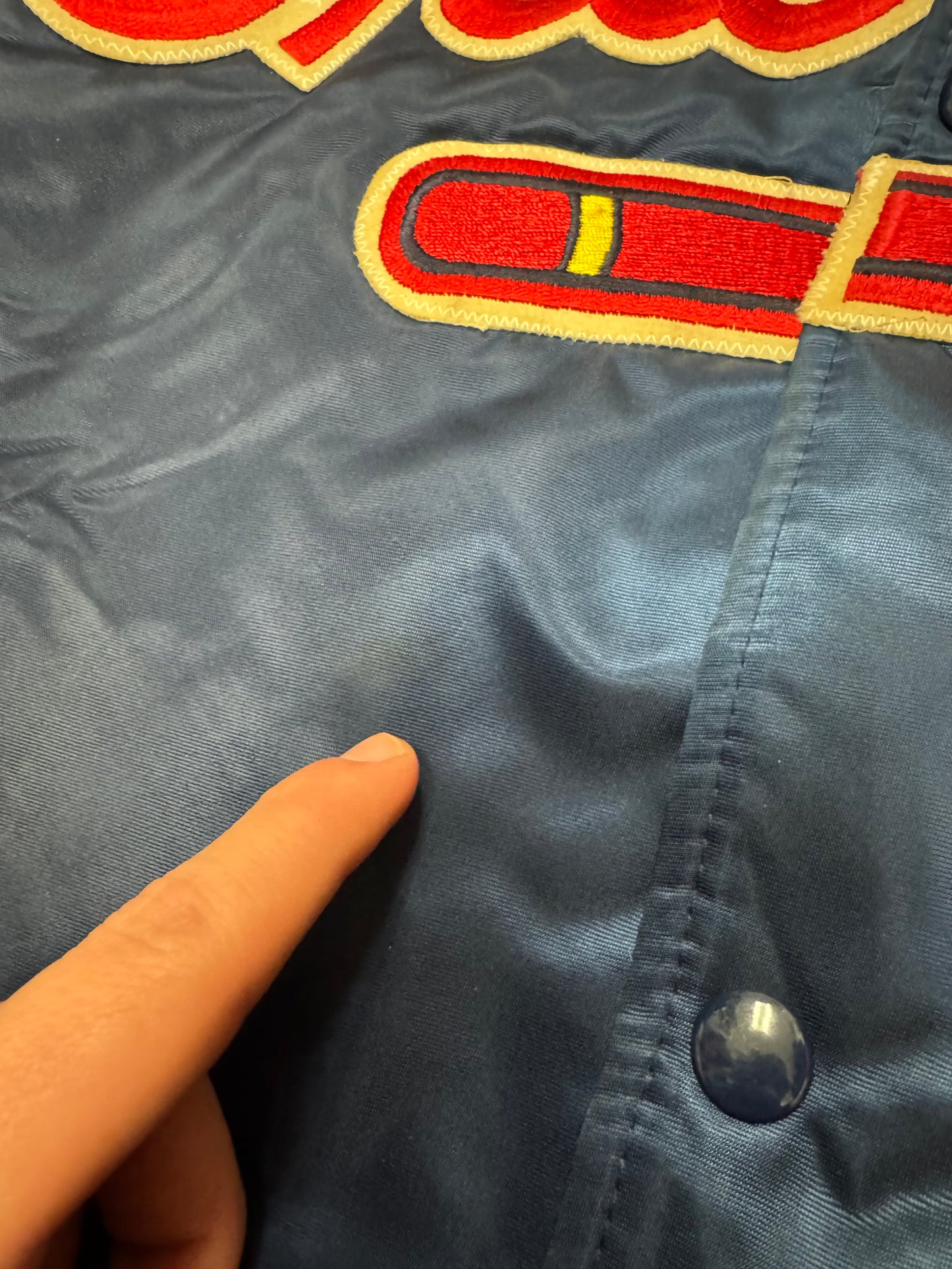 90s Atlanta Braves Vintage MLB Starter Satin Jacket (XL)
