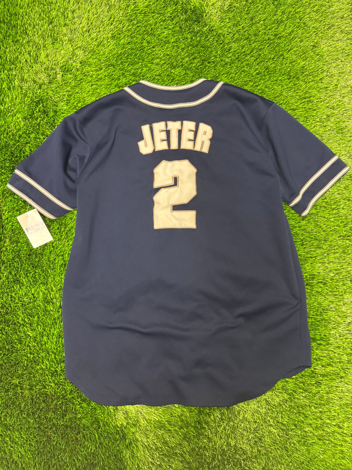 90s New York Yankees Derek Jeter True Fan MLB Baseball Jersey (XL)