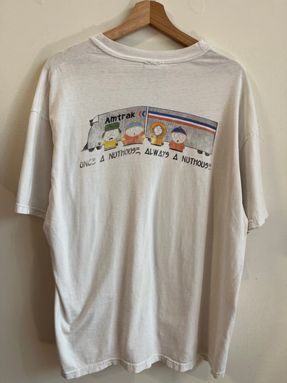 1998 SouthPark Nuthouse Amtrak Parody Tee (XL)