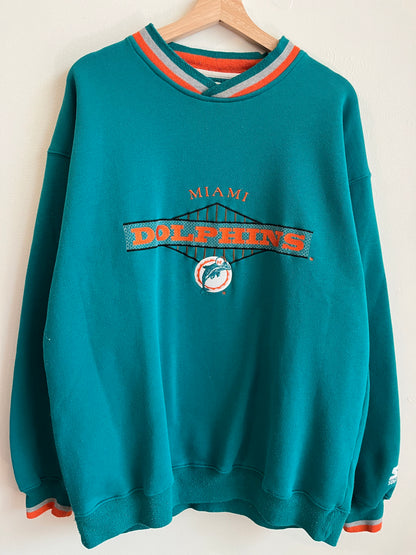 90s Miami Dolphins Starter Stained Crewneck (XL)