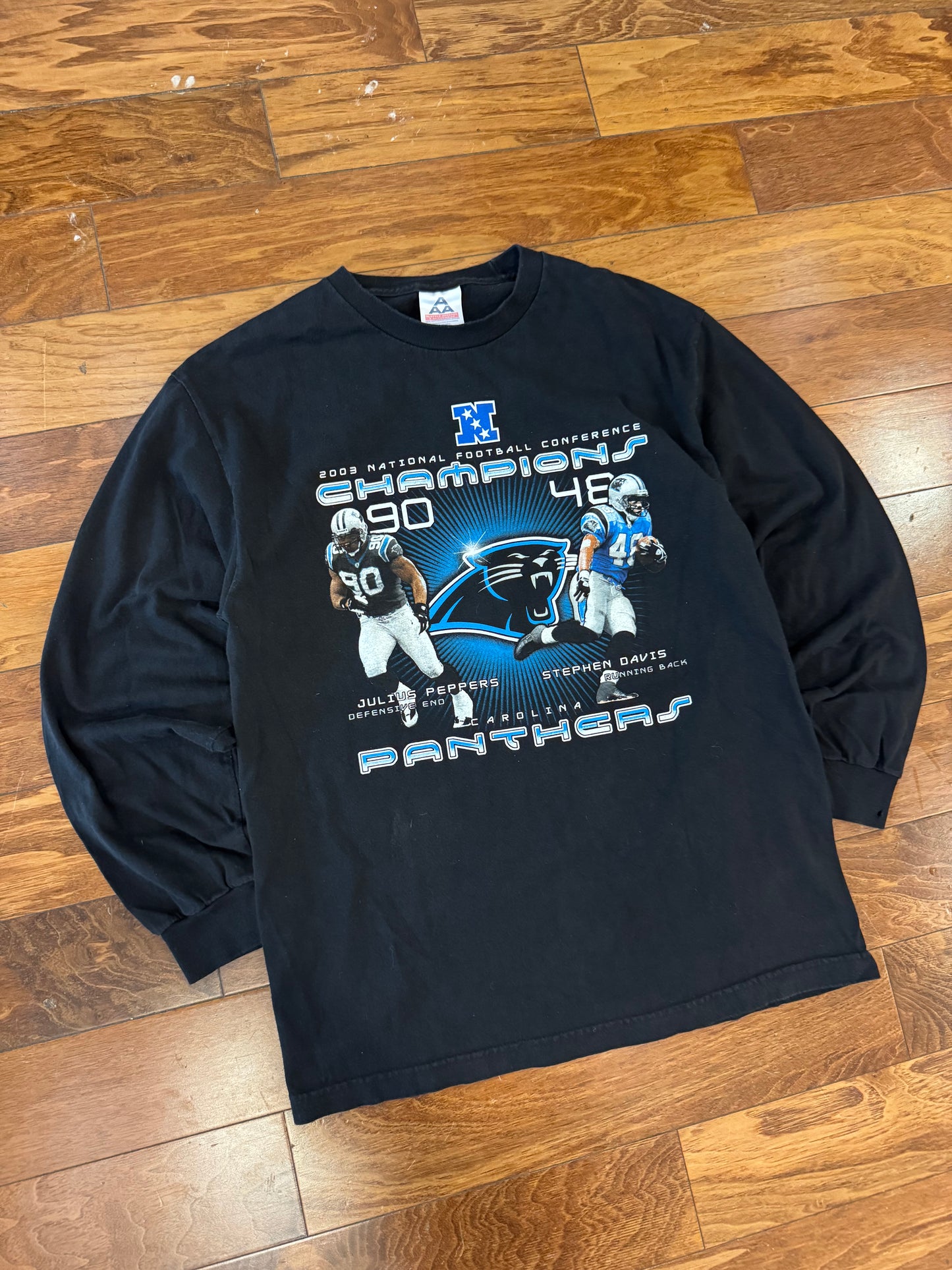 2003 Carolina Panthers Peppers & Davis Graphic Long-Sleeve Shirt (L)