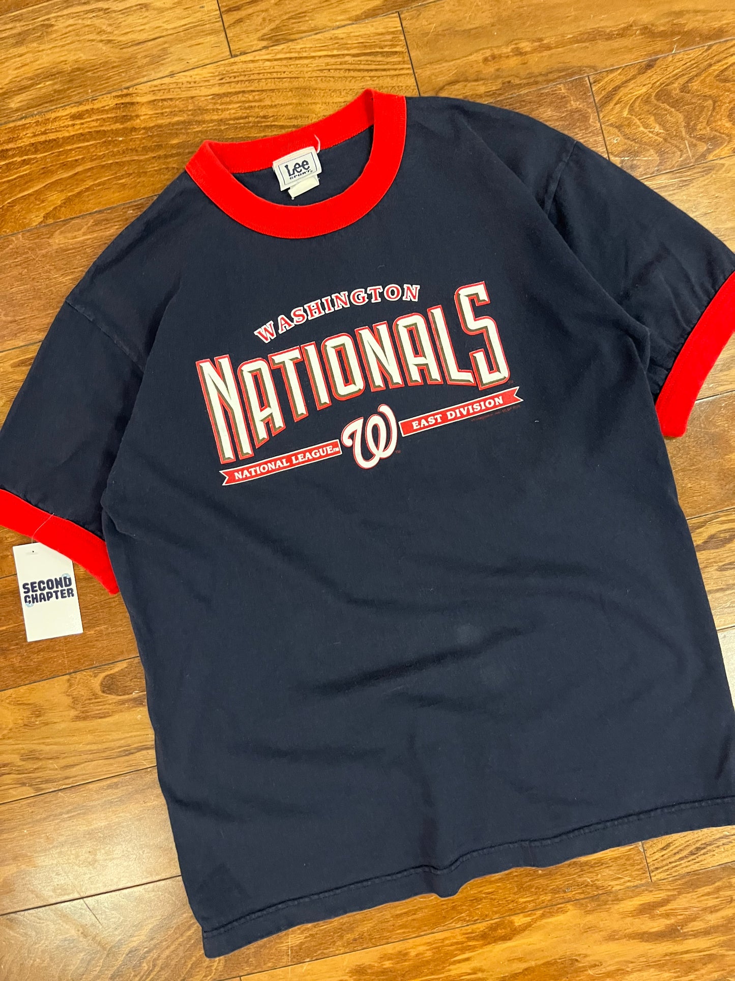 2005 Washington Nationals Vintage Ringer MLB Tee (L)