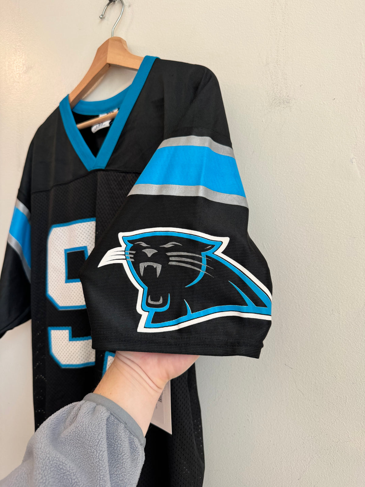 90s Carolina Panthers Sean Gilbert Logo Athletic Jersey (L)