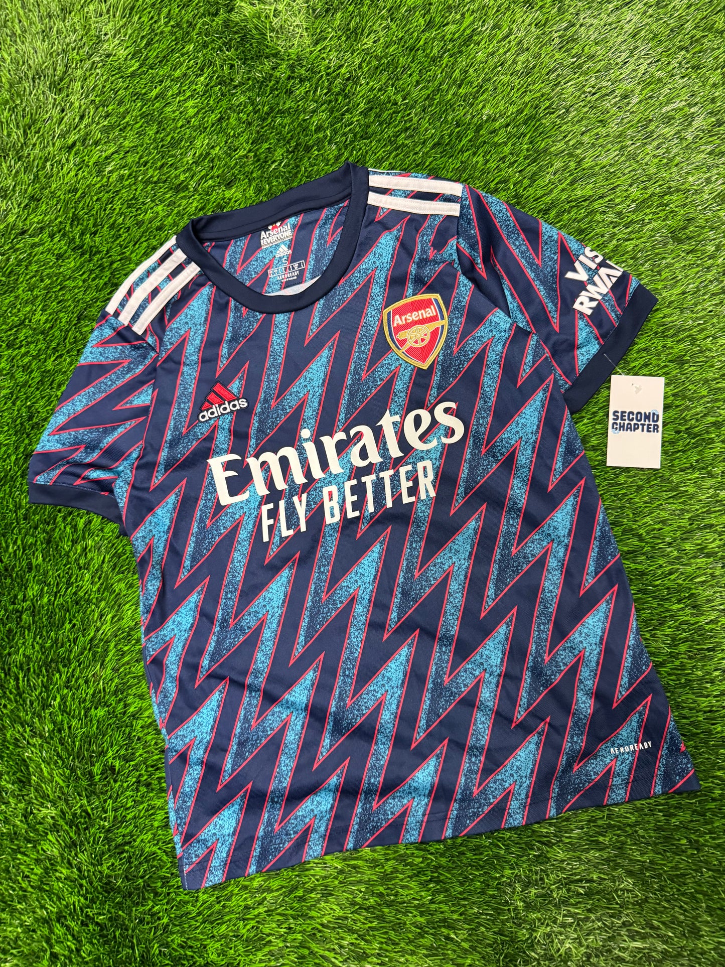 Arsenal Kieran Tierney #3 Adidas Third Jersey Emirates 2021-22 Kit (S)