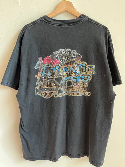 2001 Harley Davidson Paint Splatter Atlantic City Tee (XL)