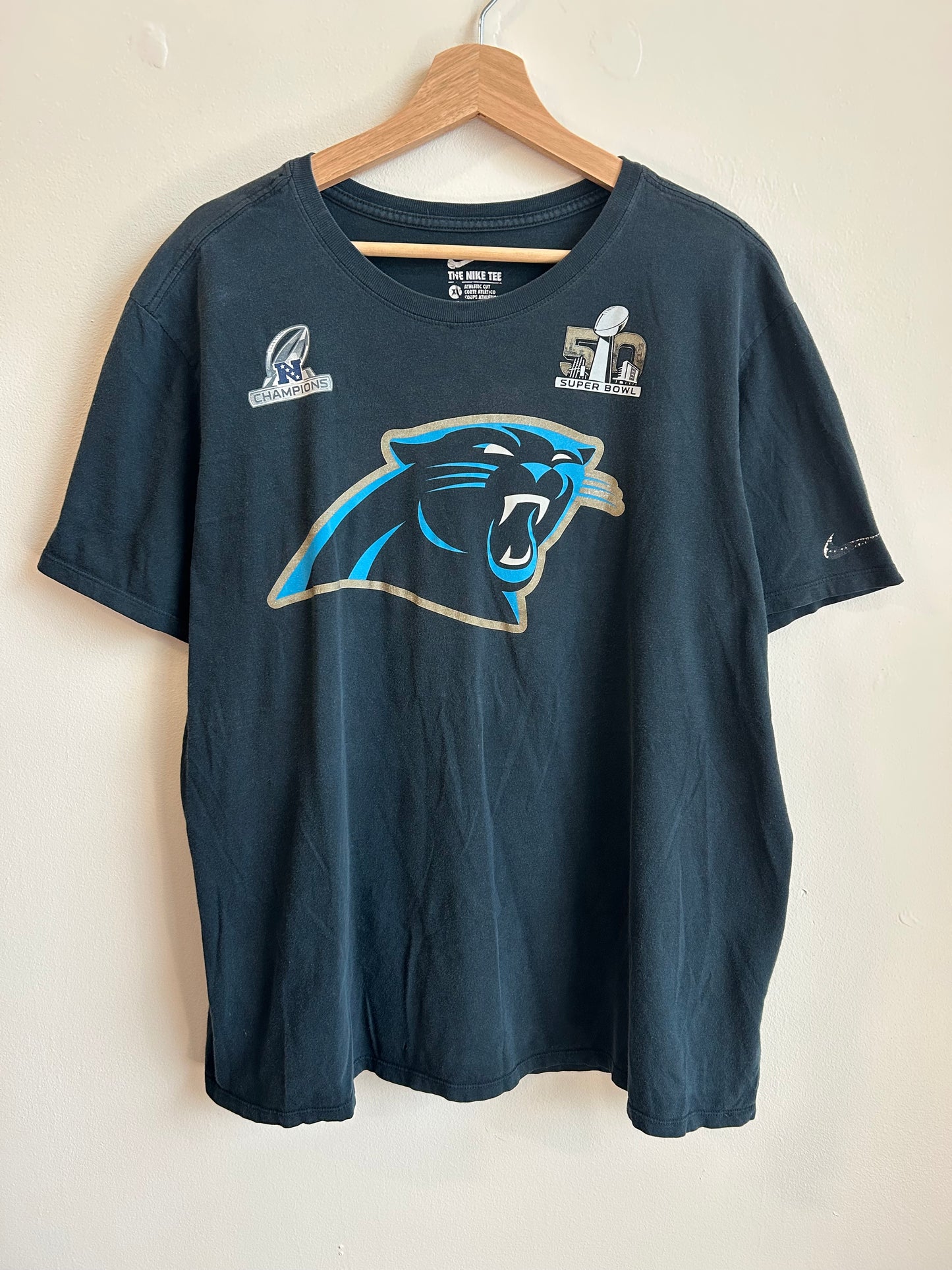 2015 Carolina Panthers Super Bowl 50 Nike Tee (XL)