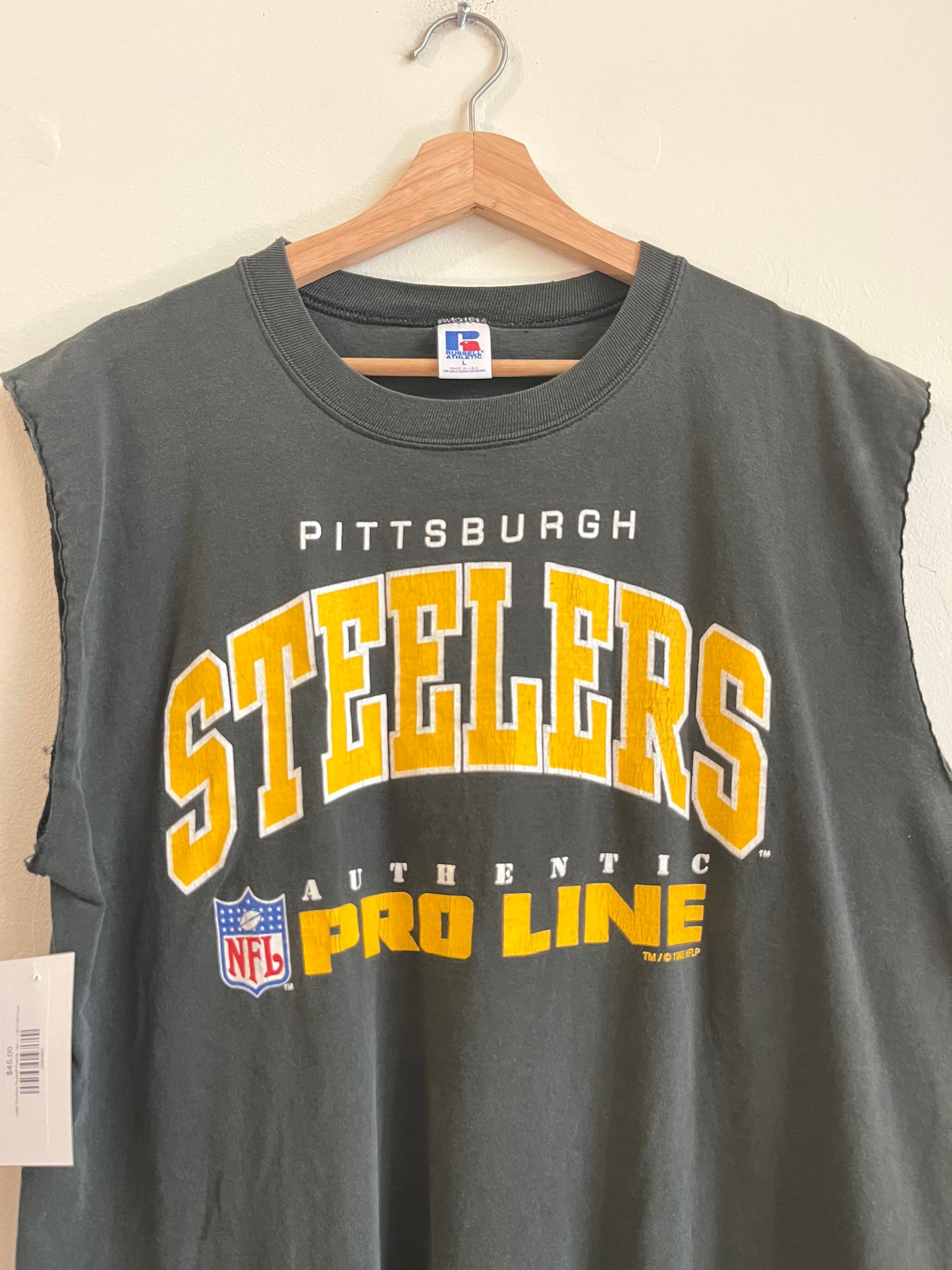 1995 Pittsburgh Steelers Russell Muscle Tee (L)