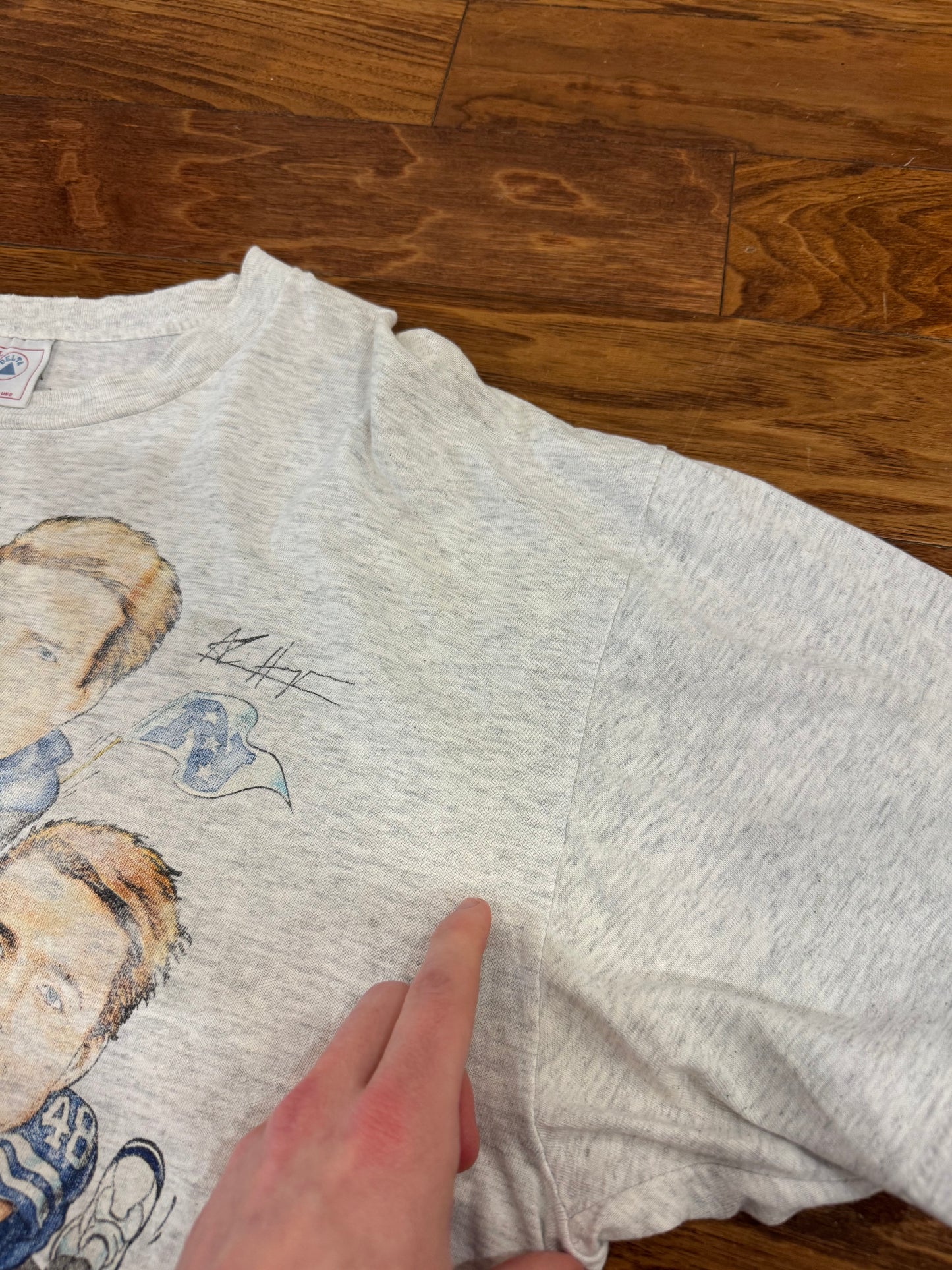 1994 Dallas Cowboys Faded Distressed Caricature Tee (XL)