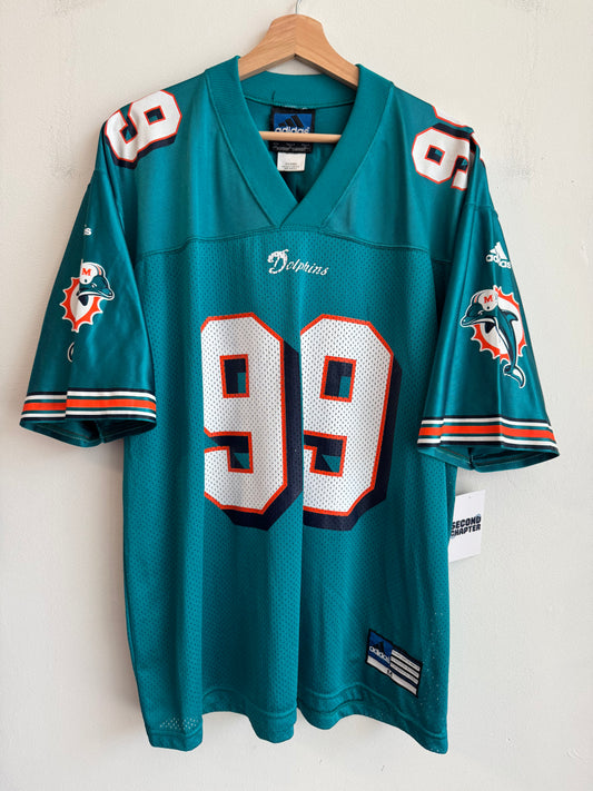 90s Miami Dolphins Jason Taylor Adidas Jersey (M)