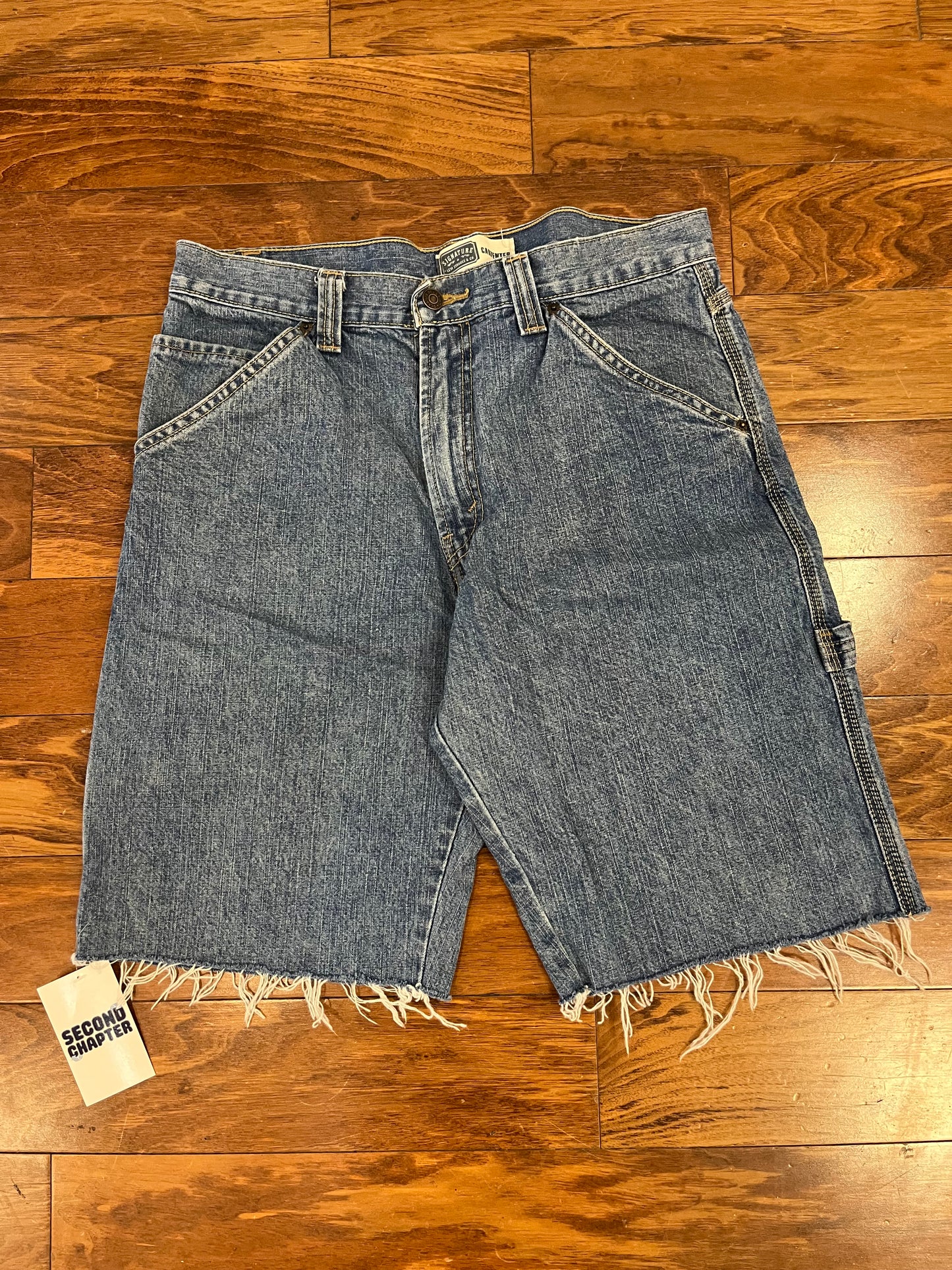 00s Levi Strauss Distressed Carpenter Shorts (32)