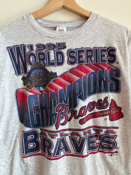1995 Atlanta Braves Logo 7 Tee (L)