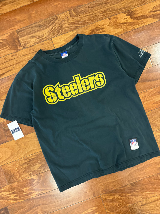 00s Pittsburgh Steelers Reebok Spell Out Tee (M)