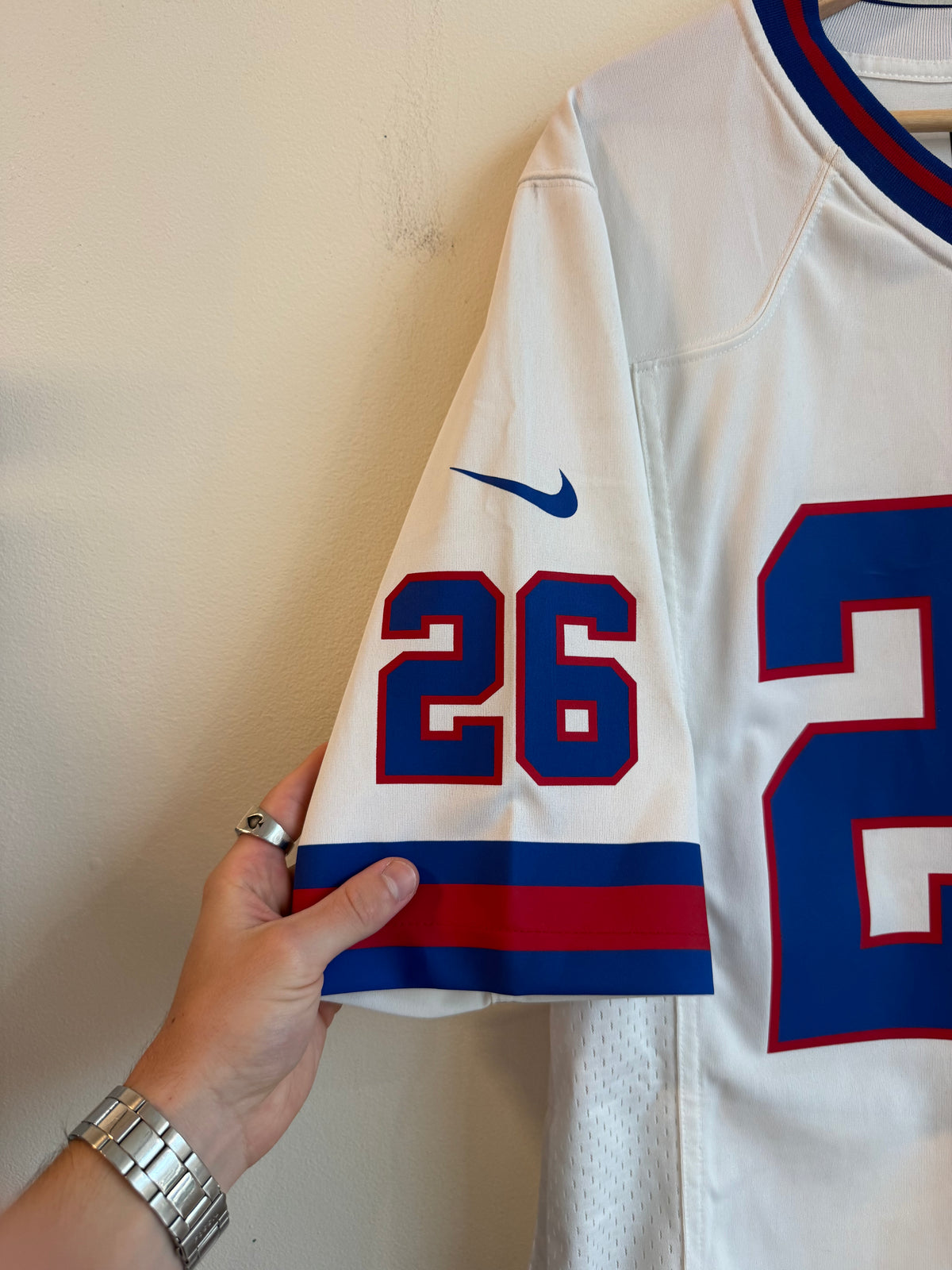 2020 New York Giants Saquon Barkley Nike Away Jersey (S)