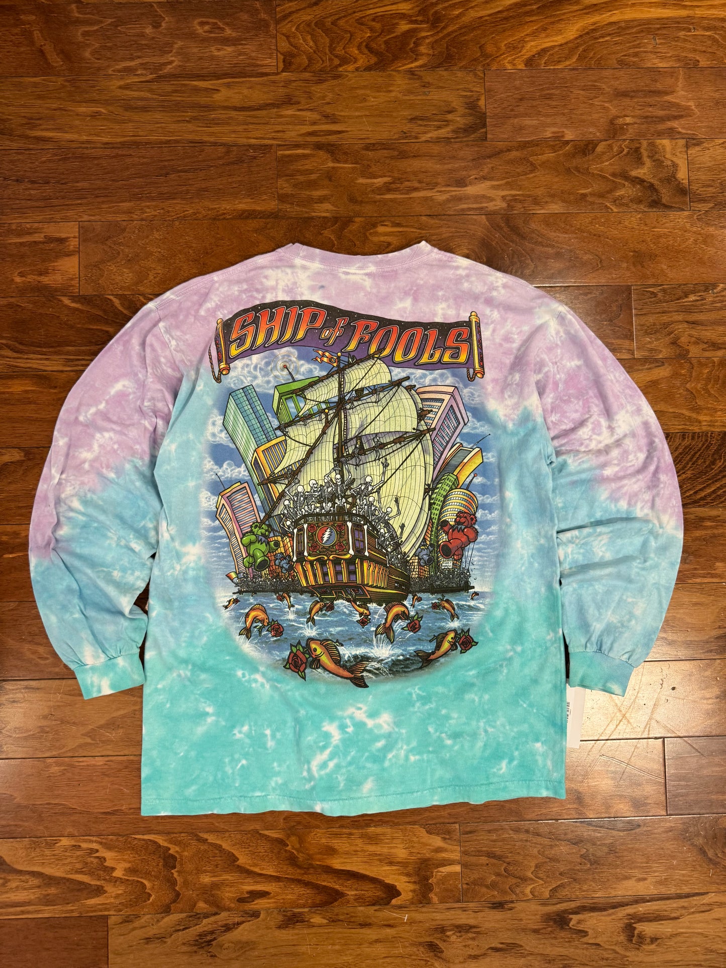 2001 Grateful Dead Liquid Blue Long Sleeve Tee (L)