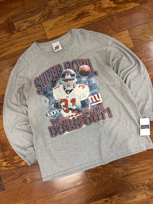 00s NY Giants Jason Sehorn Long Sleeve Shirt (XL)