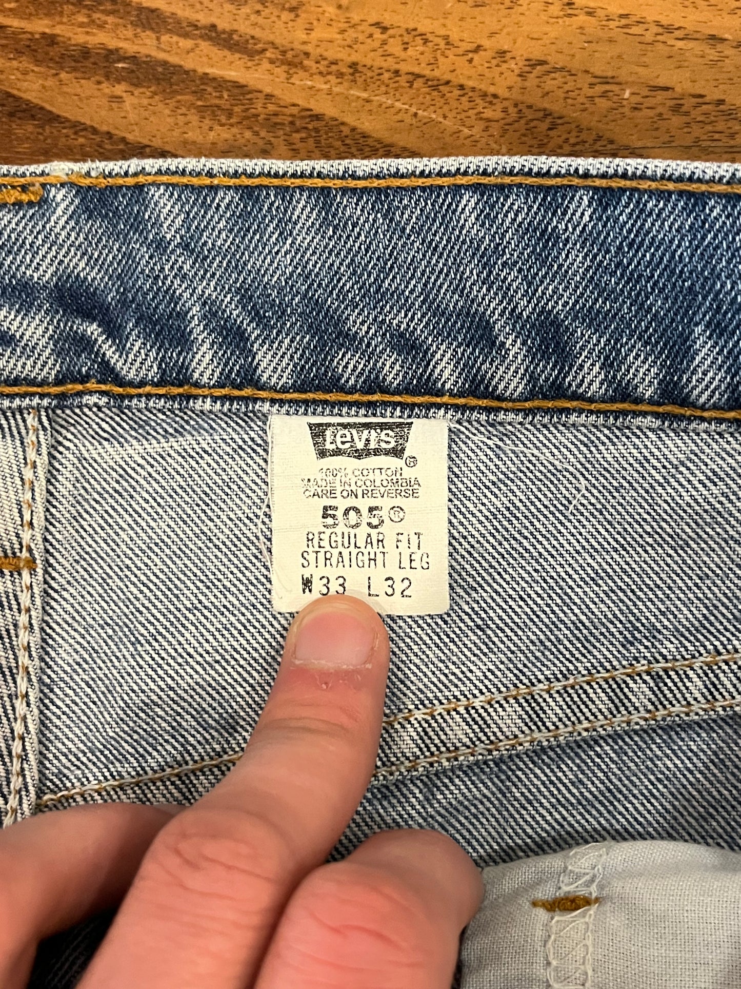1998 Levi's 505 Blue Jeans (33)