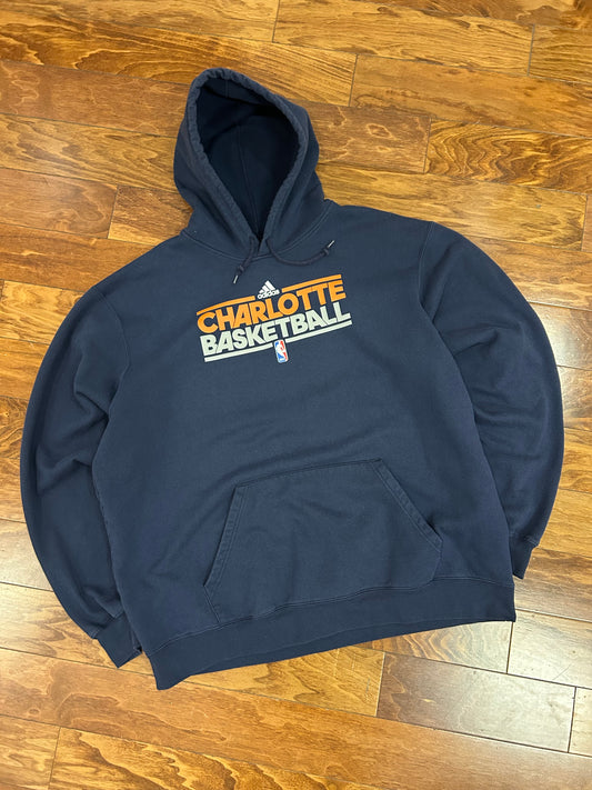 00s Charlotte Bobcats Adidas NBA Hoodie (XXL)