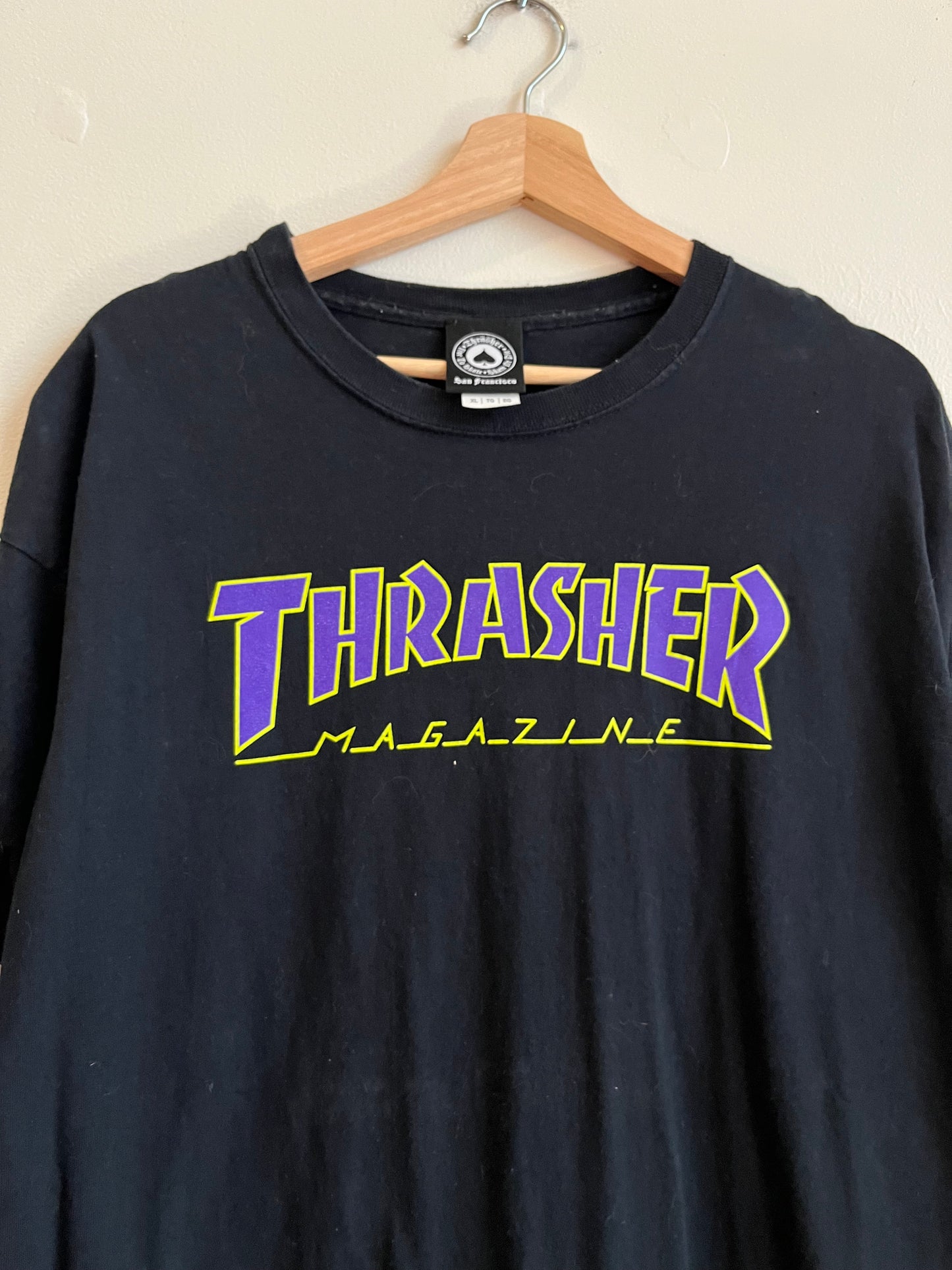 2010s Thrasher Black & Purple Skate Tee (XL)
