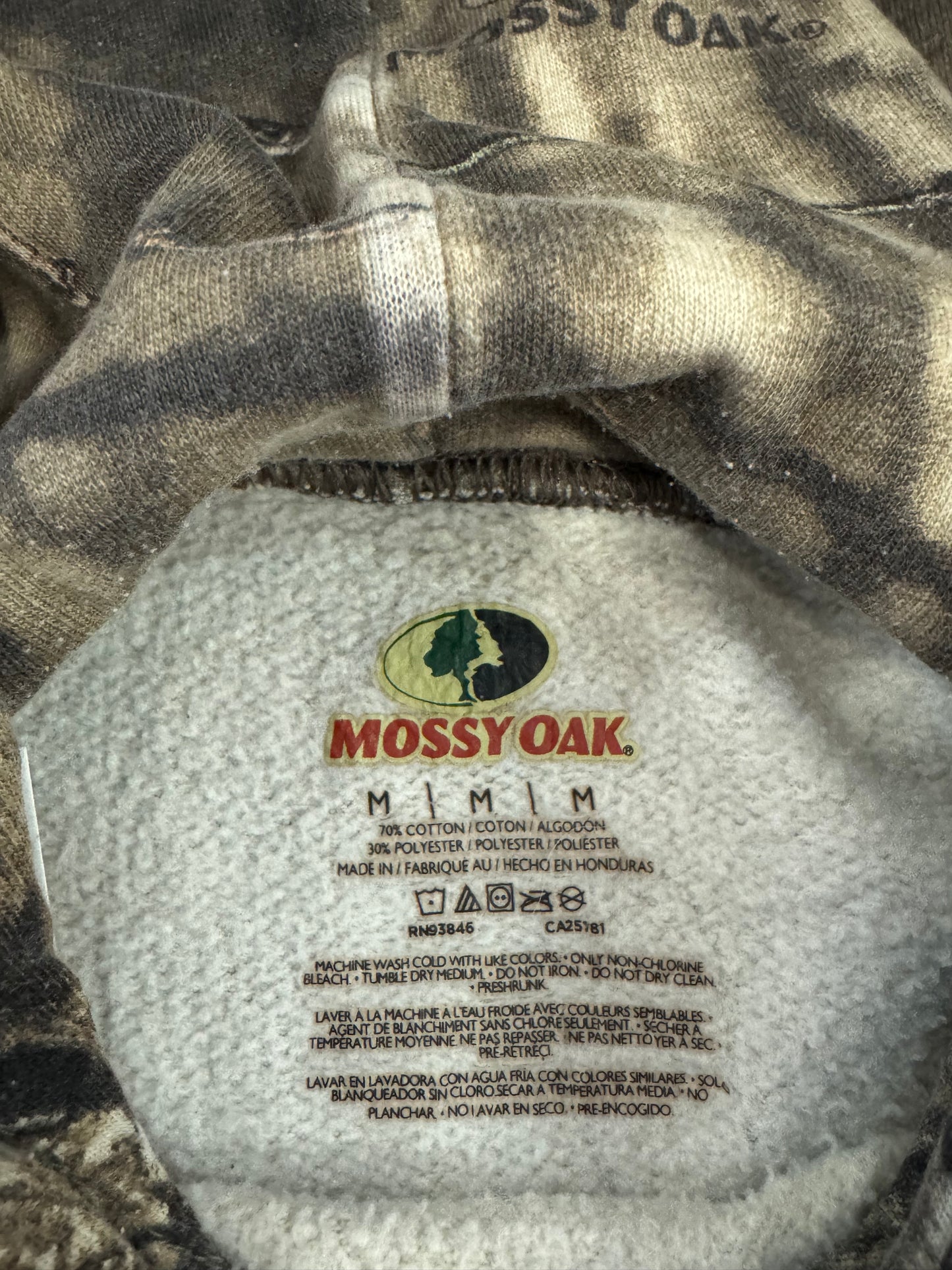 00s Mossy Oak Camo Essential Hoodie (M)