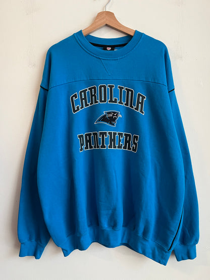 00s Carolina Panthers NFL Team Blue Crewneck (XXL)
