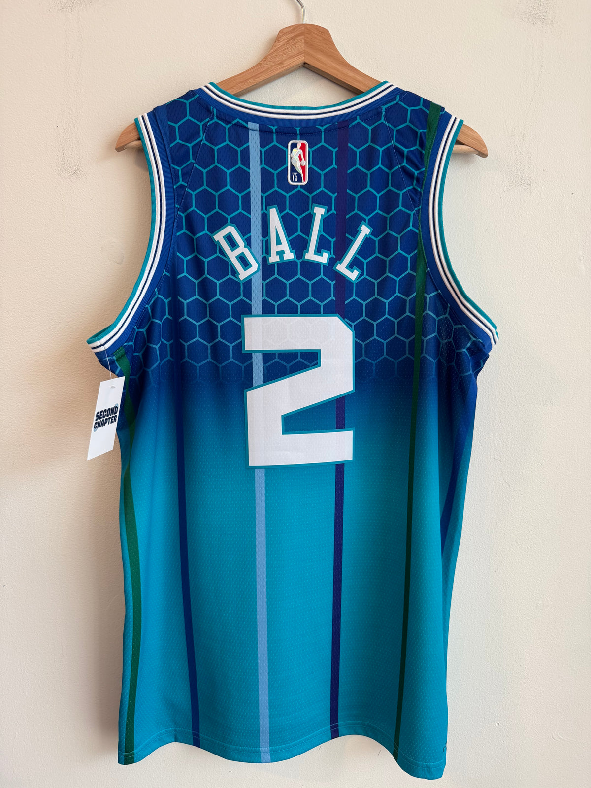 2022 Charlotte Hornets LaMelo Ball City Edition Jordan Swingman Jersey (L)