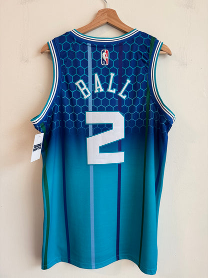 2022 Charlotte Hornets LaMelo Ball City Edition Jordan Swingman Jersey (L)