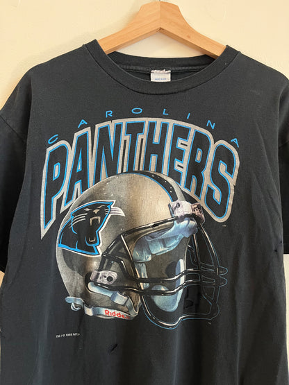 1993 Carolina Panthers Thrashed Helmet Tee (M)