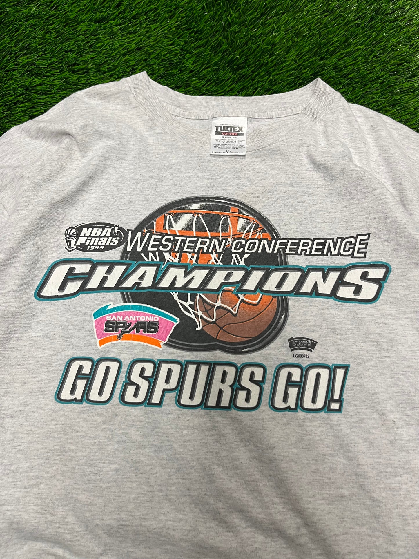 1999 San Antonio Spurs Vintage NBA Western Conference Champions Tee (XXL)