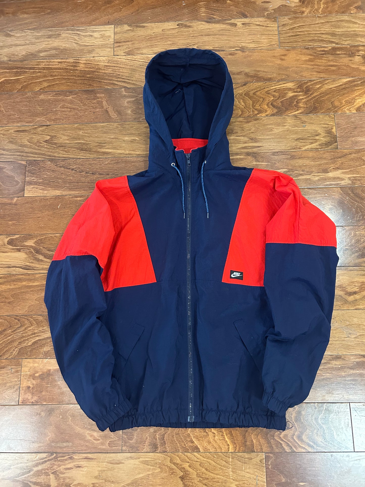90s Nike Vintage Red/Navy Windbreaker (M)