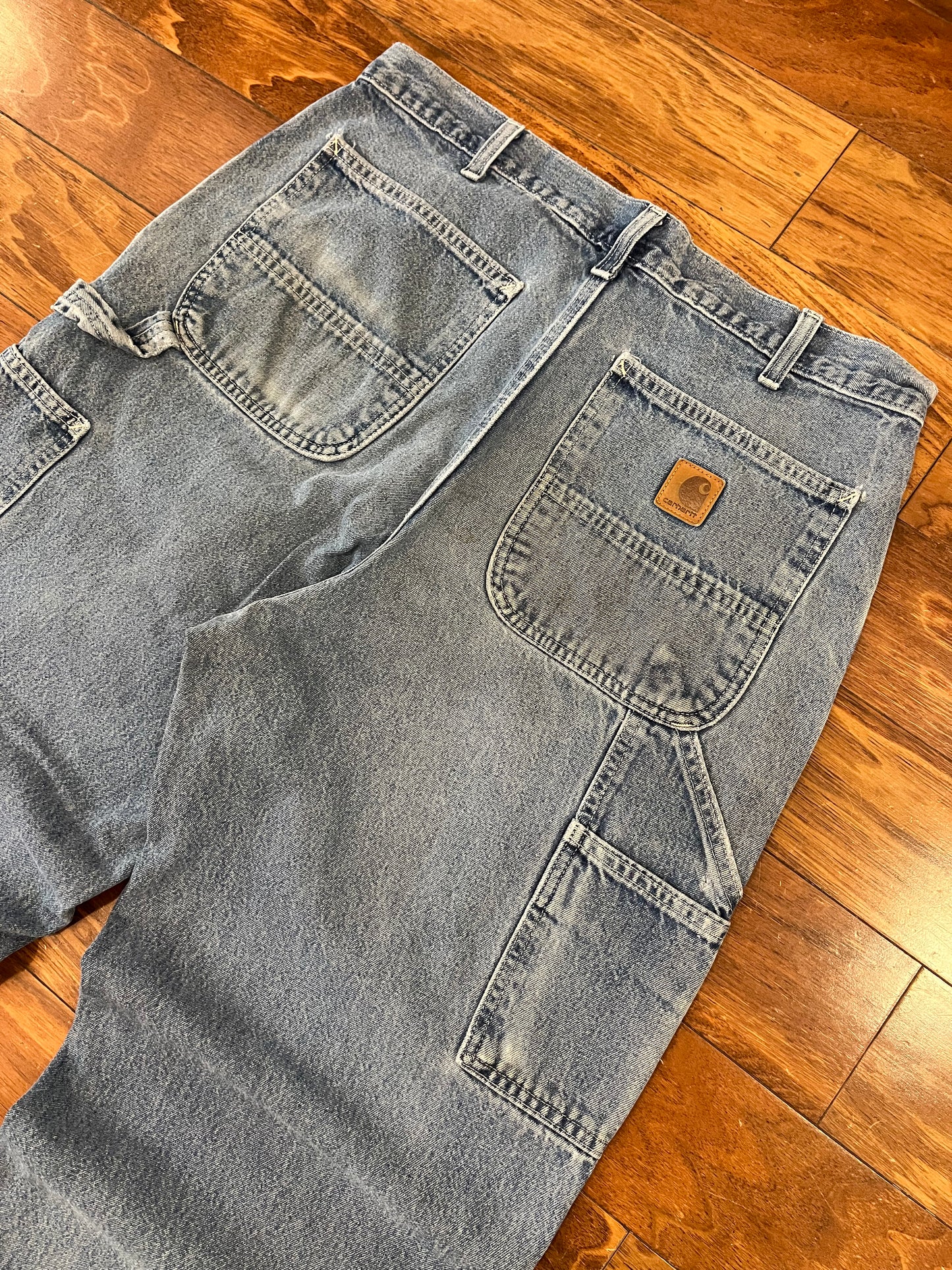 Carhartt Light Wash Carpenter Jeans (34 x 32)