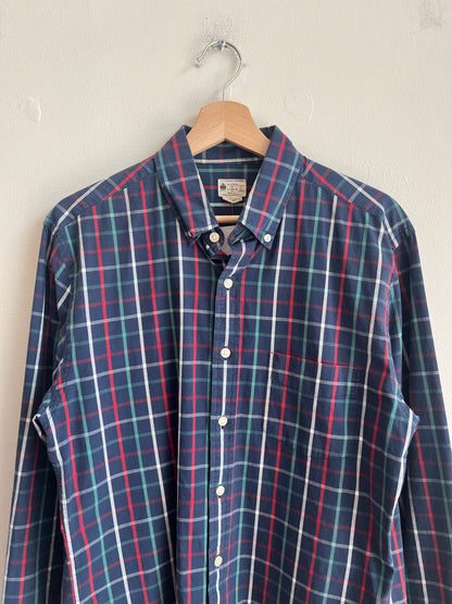00s J Crew Multi-Colored Striped Dress Polo Shirt (M)