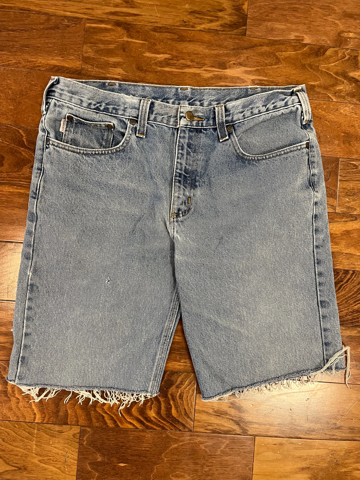 2017 Carhartt Faded Blue Shorts (36)