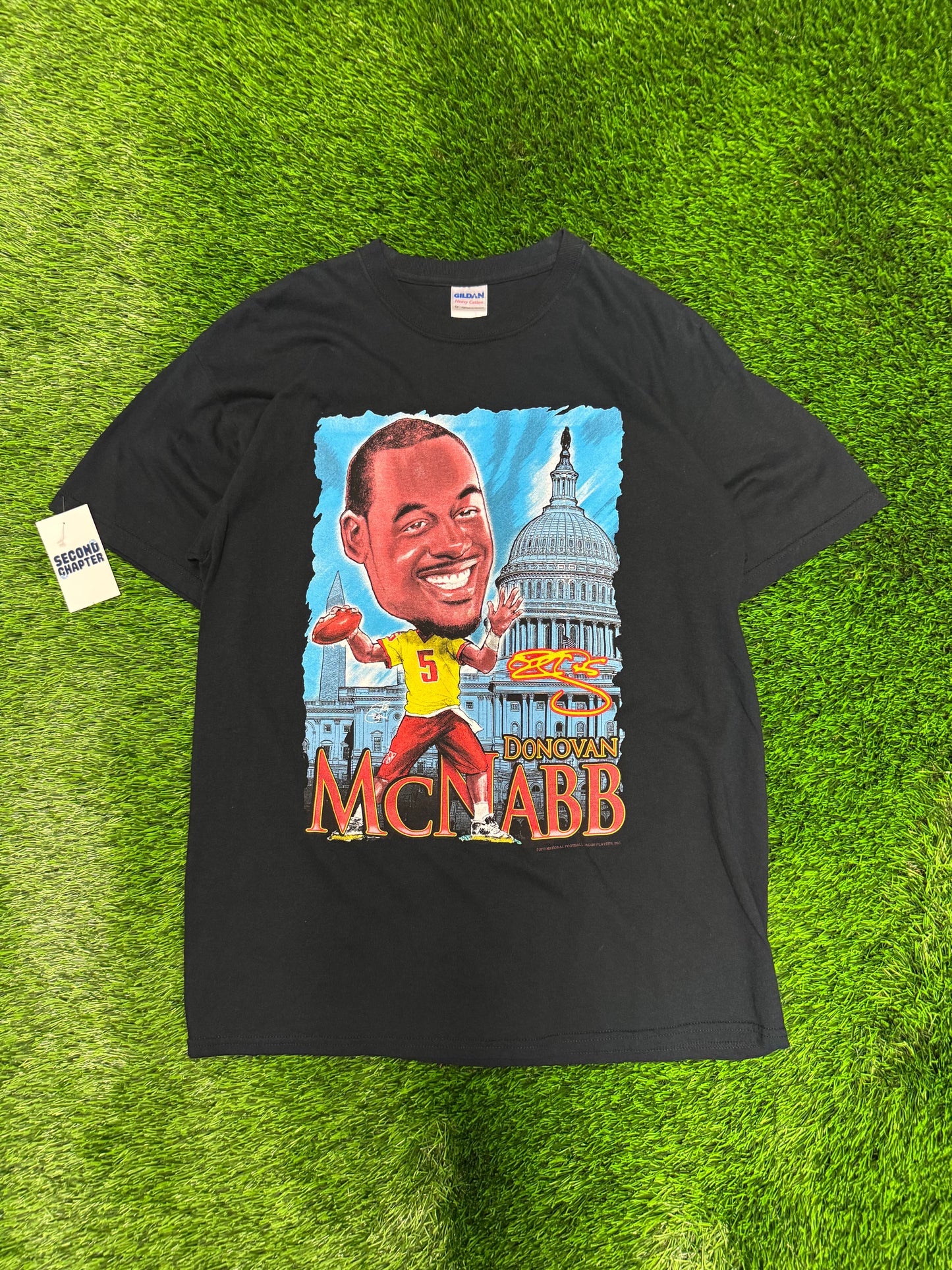 2010 Washington Redskins Donovan McNabb Caricature Tee (L)