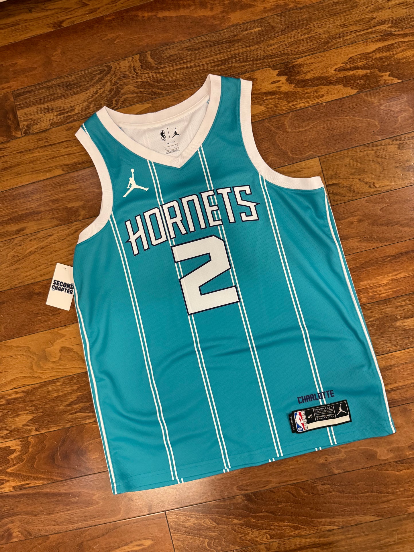 Charlotte Hornets LaMelo Ball Pinstripe Jersey (L)