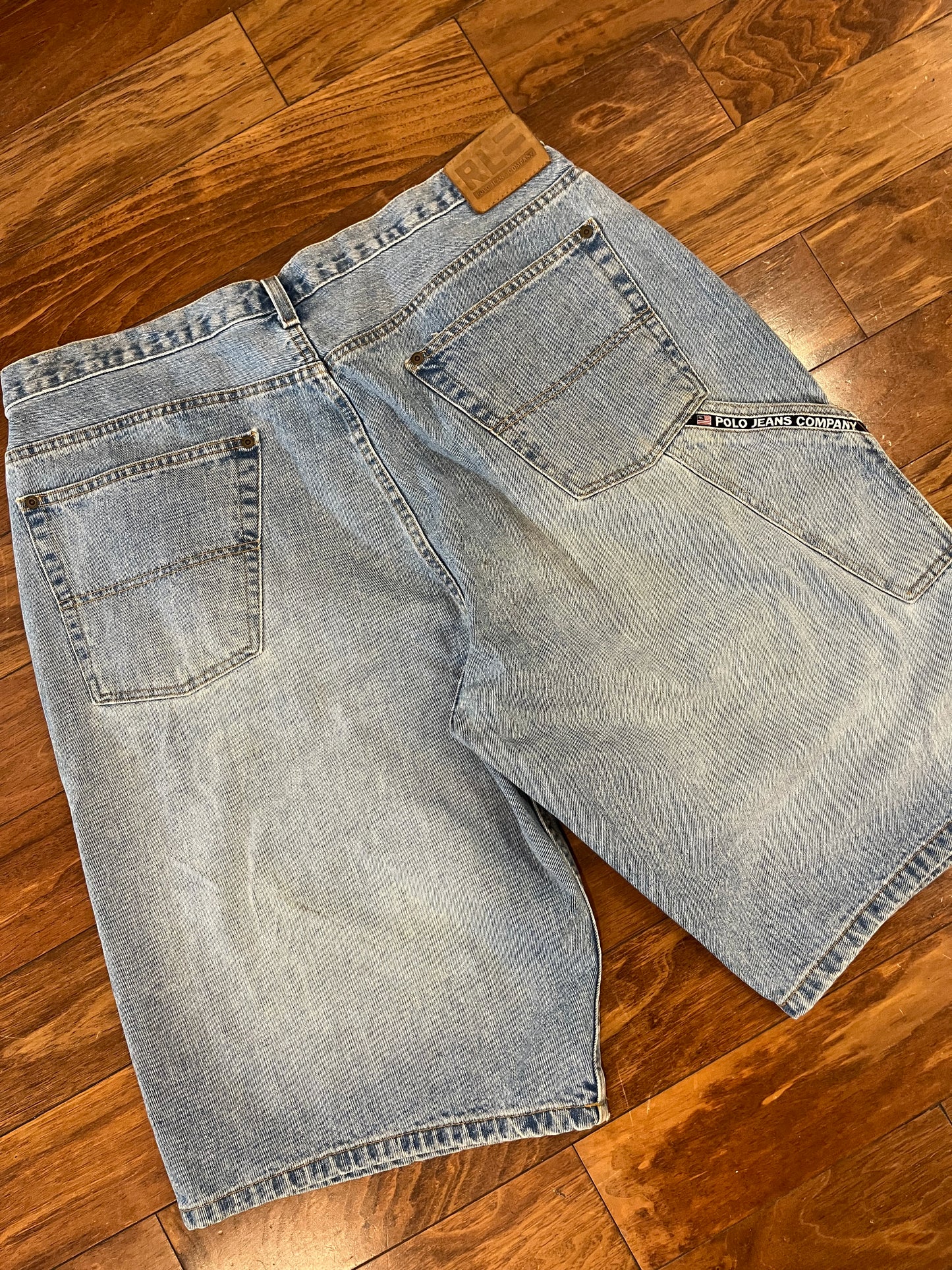 00s Polo Ralph Lauren Carpenter Jean Shorts (38)